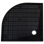 Plato de ducha SMC negro 90x90 cm