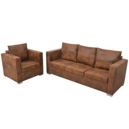 vidaXl 2-Piece Faux Suede Leather Sofa Set by vidaXL, Sofas - Ref: Foro24-274884, Price: 767,03 €, Discount: %