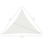 Segelmarkise HDPE weiß 160 g/m² 3x3x3 m von , Sonnenschirme - Ref: Foro24-311252, Preis: 23,15 €, Rabatt: %