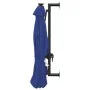 Sombrilla de pared con LEDs y poste de metal 300 cm azul de , Sombrillas - Ref: Foro24-312529, Precio: 121,07 €, Descuento: %