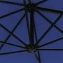 Sombrilla de pared con LEDs y poste de metal 300 cm azul de , Sombrillas - Ref: Foro24-312529, Precio: 121,07 €, Descuento: %