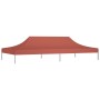 Techo de carpa para celebraciones terracota 6x3 m 270 g/m²