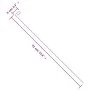 Gartenpflanzen-Tutoren 20 Einheiten aus schwarzem Stahl 91 cm von , Spaliere und Pflanzenstützen - Ref: Foro24-319365, Preis:...