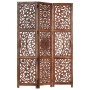 Paravent 3 Paneele handgeschnitztes braunes Mangoholz 120x165 cm von , Raumteiler - Ref: Foro24-285338, Preis: 210,94 €, Raba...