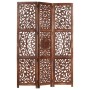 Paravent 3 Paneele handgeschnitztes braunes Mangoholz 120x165 cm von , Raumteiler - Ref: Foro24-285338, Preis: 210,94 €, Raba...