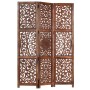 Paravent 3 Paneele handgeschnitztes braunes Mangoholz 120x165 cm von , Raumteiler - Ref: Foro24-285338, Preis: 210,94 €, Raba...