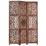 Paravent 3 Paneele handgeschnitztes braunes Mangoholz 120x165 cm von , Raumteiler - Ref: Foro24-285338, Preis: 205,95 €, Raba...