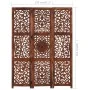 Paravent 3 Paneele handgeschnitztes braunes Mangoholz 120x165 cm von , Raumteiler - Ref: Foro24-285338, Preis: 205,95 €, Raba...