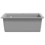 Granite kitchen sink with one gray basin by vidaXL, Sinks - Ref: Foro24-142955, Price: 164,80 €, Discount: %
