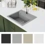 Granite kitchen sink with one gray basin by vidaXL, Sinks - Ref: Foro24-142955, Price: 164,80 €, Discount: %