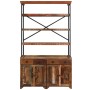 Sideboard with shelves recycled solid wood 120x35x200cm by , Sideboards - Ref: Foro24-244946, Price: 875,29 €, Discount: %