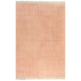Alfombra de algodón Kilim 160x230 cm rosa