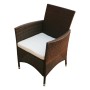 5-piece garden dining set and brown synthetic rattan cushions by vidaXL, Garden sets - Ref: Foro24-43121, Price: 401,42 €, Di...