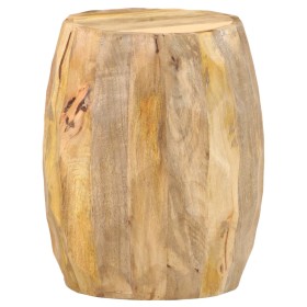 Taburete en forma de tambor madera maciza de mango