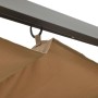 Pergola mit ausfahrbarem Dach, taupegrauer Stahl, 3 x 3 m, 180 g/m² von , Pergolen, Bögen und Gartenspaliere - Ref: Foro24-31...