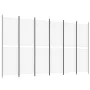 Divider screen with 6 white fabric panels 300x180 cm by , Room dividers - Ref: Foro24-350222, Price: 57,80 €, Discount: %
