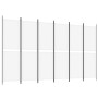 Trennwand mit 6 weißen Stoffbahnen 300x180 cm von , Raumteiler - Ref: Foro24-350222, Preis: 58,98 €, Rabatt: %