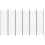 Divider screen with 6 white fabric panels 300x180 cm by , Room dividers - Ref: Foro24-350222, Price: 59,12 €, Discount: %