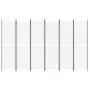 Divider screen with 6 white fabric panels 300x180 cm by , Room dividers - Ref: Foro24-350222, Price: 57,80 €, Discount: %