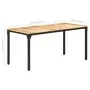 Mesa de comedor de madera de mango rugosa 160x80x76 cm by , Kitchen and dining tables - Ref: Foro24-321974, Price: 248,46 €, ...