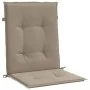Garden chair cushion low backrest 4 pcs taupe Oxford fabric by , Cushions for chairs and sofas - Ref: Foro24-47563, Price: 47...