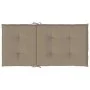 Cojín de silla de jardín respaldo bajo 4 uds tela Oxford taupé de , Cojines para sillas y sofás - Ref: Foro24-47563, Precio: ...