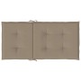 Garden chair cushion low backrest 4 pcs taupe Oxford fabric by , Cushions for chairs and sofas - Ref: Foro24-47563, Price: 47...