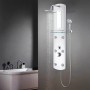 Silver shower panel 25x43x120 cm by , Jet nozzles for bathtubs and showers - Ref: Foro24-142994, Price: 205,86 €, Discount: %