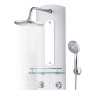 Silver shower panel 25x43x120 cm by , Jet nozzles for bathtubs and showers - Ref: Foro24-142994, Price: 205,86 €, Discount: %