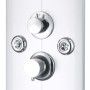 Silver shower panel 25x43x120 cm by , Jet nozzles for bathtubs and showers - Ref: Foro24-142994, Price: 205,86 €, Discount: %