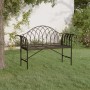Zweisitzer-Gartenbank 128 cm aus schwarzem Stahl von , Gartenbänke - Ref: Foro24-318828, Preis: 144,63 €, Rabatt: %