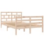 Estructura de cama madera maciza de pino 120x200 cm