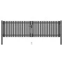 Anthracite gray steel garden fence gate 4x1.25 cm by , garden gates - Ref: Foro24-146333, Price: 383,39 €, Discount: %