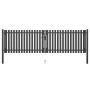 Anthrazitgraues Gartenzauntor aus Stahl 4x1,25 cm von , Gartentore - Ref: Foro24-146333, Preis: 390,12 €, Rabatt: %