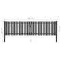 Anthracite gray steel garden fence gate 4x1.25 cm by , garden gates - Ref: Foro24-146333, Price: 383,39 €, Discount: %
