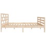 Estructura de cama madera maciza de pino 120x200 cm
