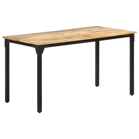 Rough mango wood dining table 140x70x76 cm by , Kitchen and dining tables - Ref: Foro24-321973, Price: 234,96 €, Discount: %
