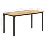 Rough mango wood dining table 140x70x76 cm by , Kitchen and dining tables - Ref: Foro24-321973, Price: 234,96 €, Discount: %