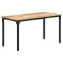 Rough mango wood dining table 140x70x76 cm by , Kitchen and dining tables - Ref: Foro24-321973, Price: 234,96 €, Discount: %