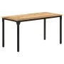 Rough mango wood dining table 140x70x76 cm by , Kitchen and dining tables - Ref: Foro24-321973, Price: 234,96 €, Discount: %