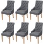 6 Esszimmerstühle aus dunkelgrauem Stoff von vidaXL, Essstühle - Ref: Foro24-274424, Preis: 822,88 €, Rabatt: %