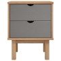 OTTA bedside table in brown and gray pine wood 45x39x57 cm by vidaXL, Nightstands - Ref: Foro24-348577, Price: 60,03 €, Disco...