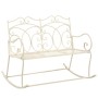 Banco de jardín metal blanco envejecido 104 cm de , Bancos de jardín - Ref: Foro24-45436, Precio: 151,98 €