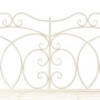 Banco de jardín metal blanco envejecido 104 cm de , Bancos de jardín - Ref: Foro24-45436, Precio: 151,98 €