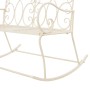 Banco de jardín metal blanco envejecido 104 cm de , Bancos de jardín - Ref: Foro24-45436, Precio: 151,98 €