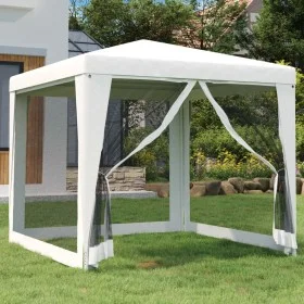 Celebration tent with 4 white mesh walls 2.5x2.5m by , Tents and gazebos - Ref: Foro24-48521, Price: 77,19 €, Discount: %
