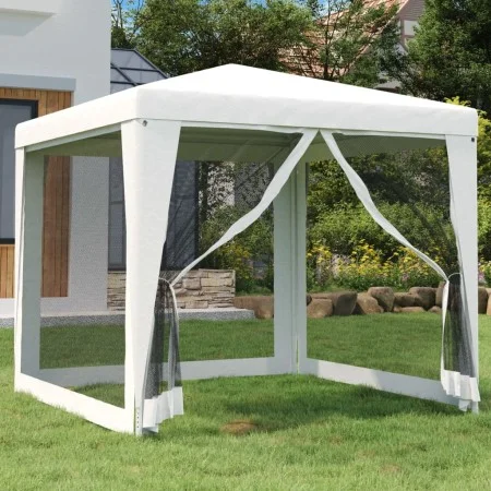 Festzelt mit 4 Netzwänden weiß 2,5x2,5m von , Zelte und Pavillons - Ref: Foro24-48521, Preis: 77,19 €, Rabatt: %