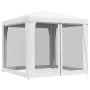 Festzelt mit 4 Netzwänden weiß 2,5x2,5m von , Zelte und Pavillons - Ref: Foro24-48521, Preis: 77,19 €, Rabatt: %