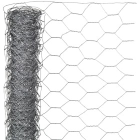 Nature Sechskant-Drahtgeflecht aus verzinktem Stahl 0,5x10 m 25 mm von Nature, Zaunpaneele - Ref: Foro24-419769, Preis: 23,64...