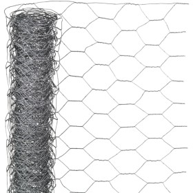 Nature Hexagonal wire mesh 0.5x2.5 m 25 mm galvanized steel by Nature, fence panels - Ref: Foro24-419767, Price: 14,17 €, Dis...